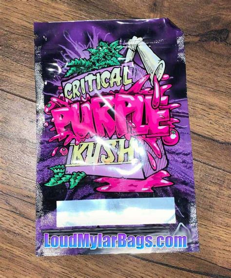 Critical Purple Kush 3.5g 8th Mylar Bags – Loud Mylar Bags