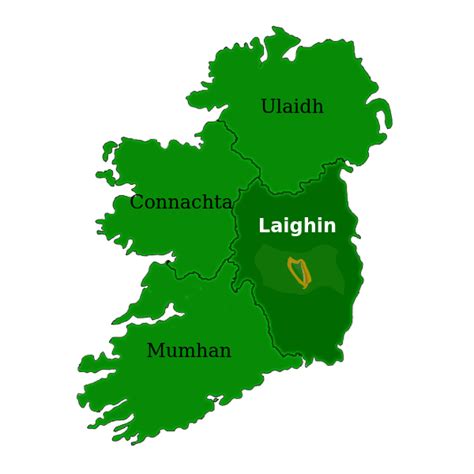 Map of Leinster. | Free SVG