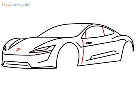 How To Draw A Tesla car Step by Step - [13 Easy Phase] | Tesla car, Drawing tutorial easy, Tesla