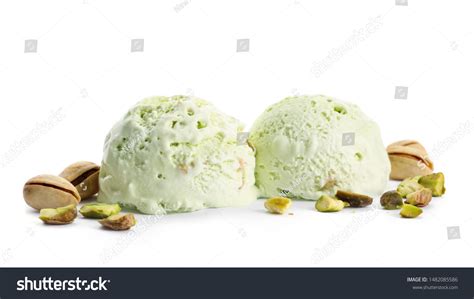 Scoops Delicious Pistachio Ice Cream Nuts Stock Photo 1482085586 | Shutterstock