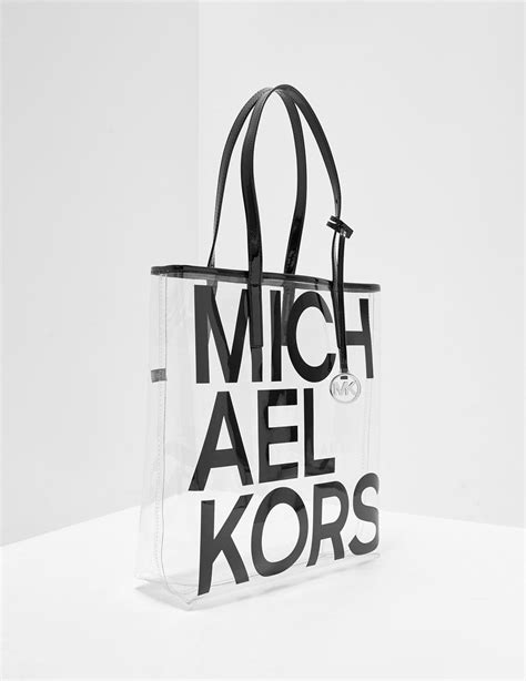 Michael Kors Clear Tote Bag Black - Lyst