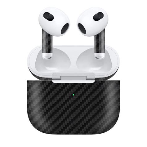 AirPods Gen 3 Carbon Series Skins - GadgetsWrap