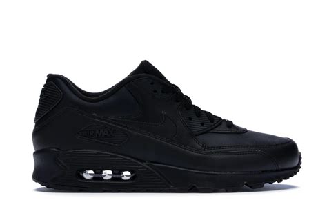 Nike Air Max 90 Leather Black Men's - 302519-001 - US