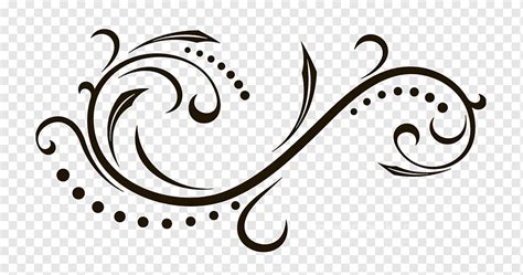 Scroll Ornament, monogram, text, arabesque, symbol png | PNGWing