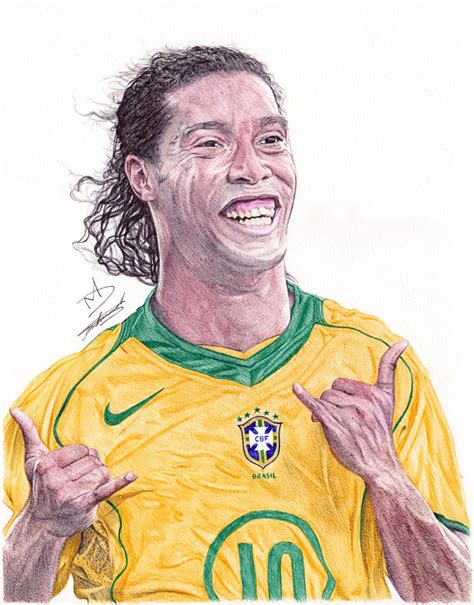 Ronaldinho Ballpoint Pen Drawing - DeMoose Art by demoose21 on DeviantArt