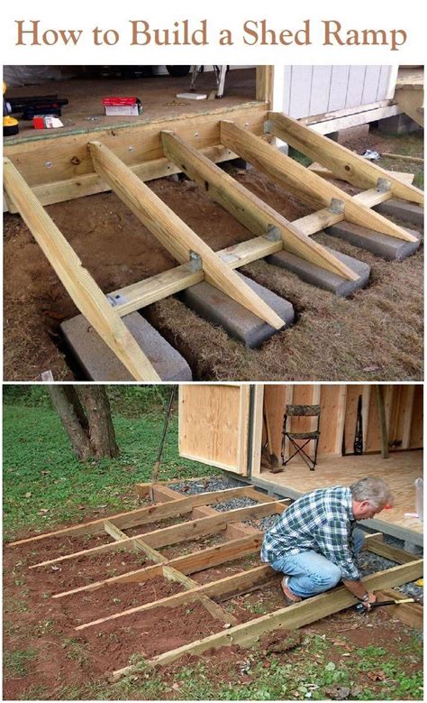 How to Build a Shed Ramp the Right Way - Storage Shed Plans | Backyard ...