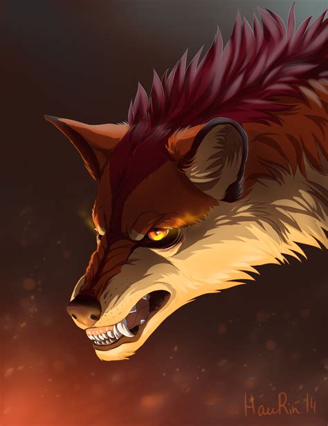 Fire wolf | Dog design art, Canine art, Anime wolf