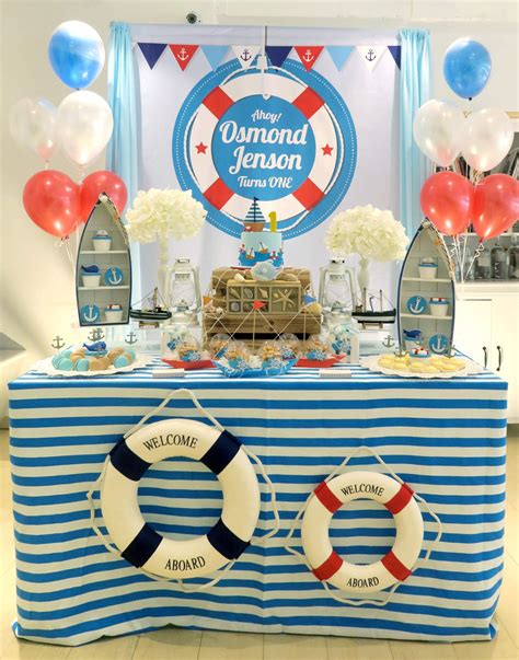 Nautical Theme Birthday Party Ideas | Photo 1 of 13 | Catch My Party