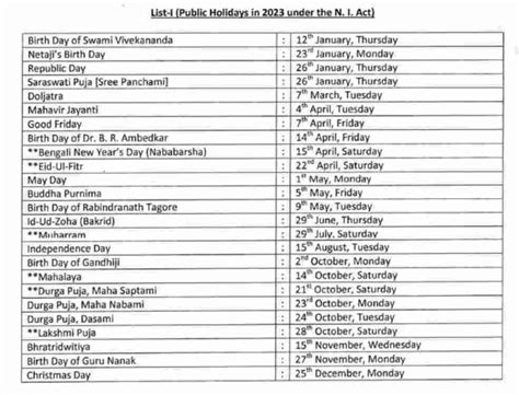 List Of Holidays 2024 In West Bengal - Elli Phyllys