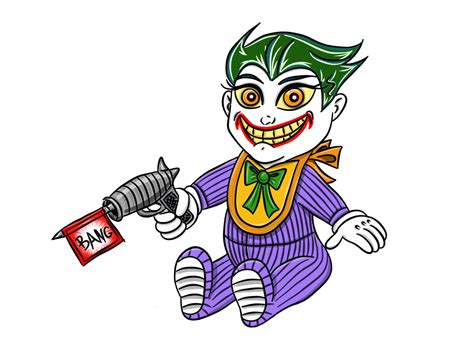 The Mighty Rohrer: Sketch of the day - Joker Baby 2 of 7