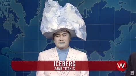 Bowen Yang explains the origins of 'Titanic iceberg' sketch on 'SNL ...