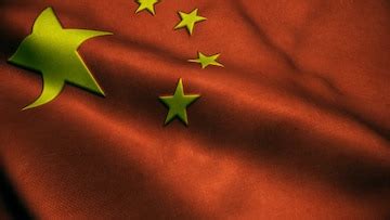 Premium Photo | 3d animation of china flag.