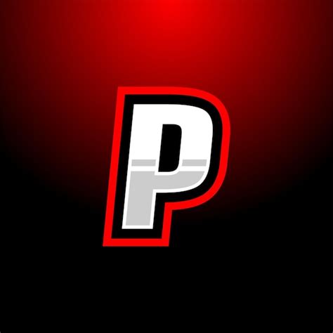 Premium Vector | Initial p gaming esport logo design template inspiration