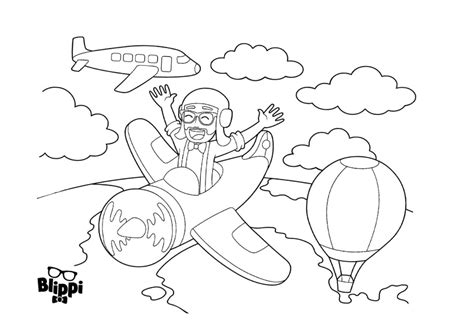 Free Blippi Printable Coloring Pages Pdf - Coloringfolder.com