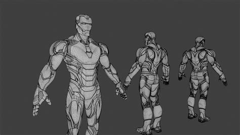 ArtStation - Iron Man Mark 85 Rigged | Resources