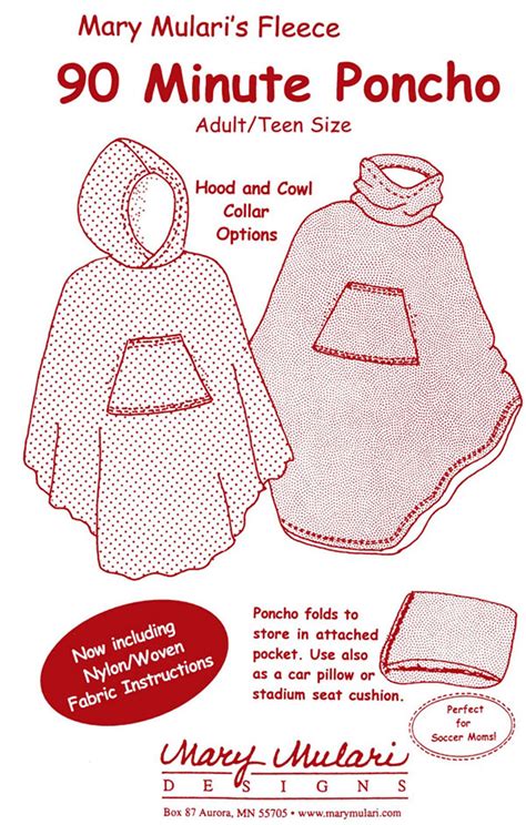 Sewing Hooded Poncho Pattern | ubicaciondepersonas.cdmx.gob.mx