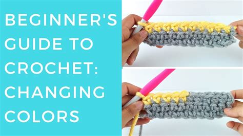 The Beginner's Guide to Crochet: Changing Colors - YouTube