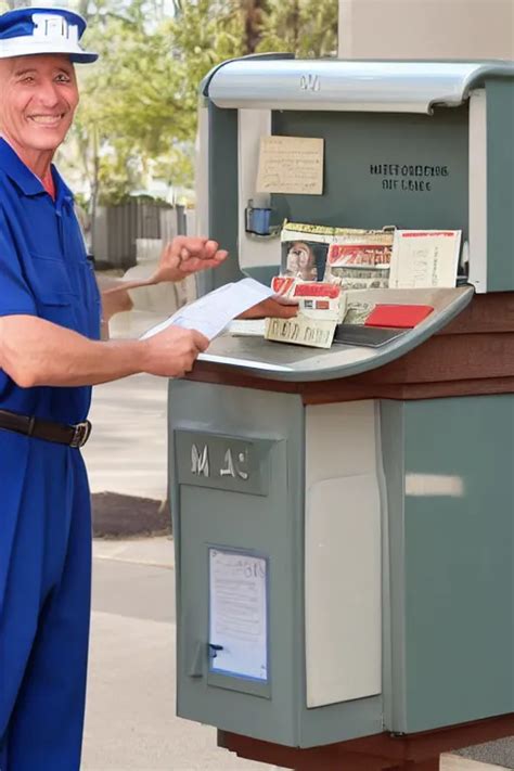 a 5 0's mailman at the counter | Stable Diffusion | OpenArt