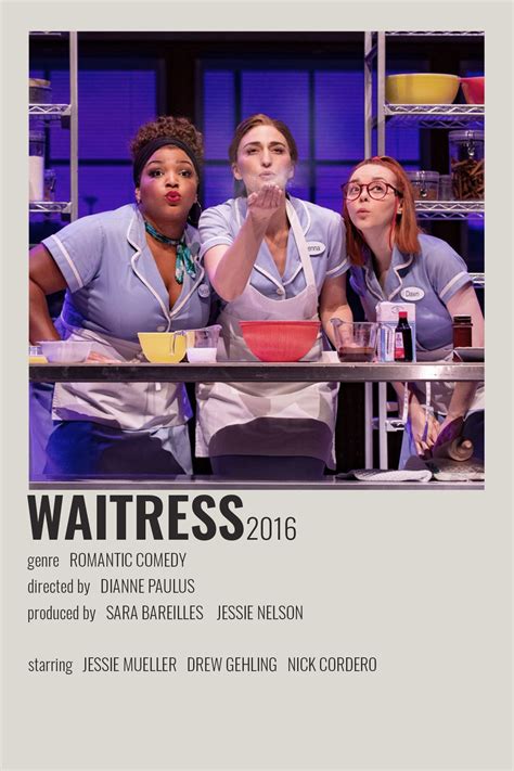 Waitress by cari | Movie posters minimalist, Comedy genres, Waitress