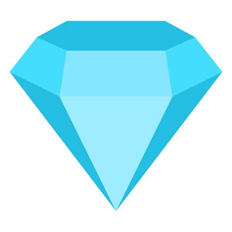 Diamond precious gemstone flat icon - Transparent PNG & SVG vector file