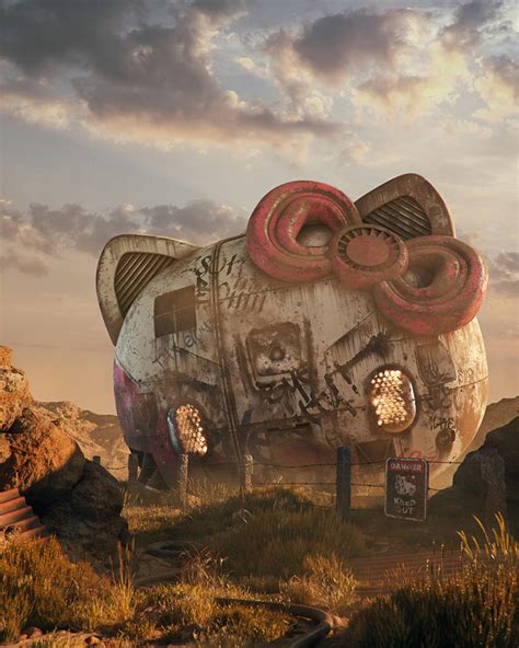 Pop Culture Dystopia – 3D Illustrations by Filip Hodas