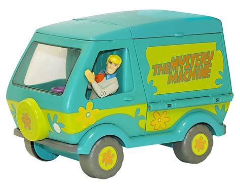 Scooby-Doo 50th Anniversary Mystery Machine Toy Van Playset with Fred ...