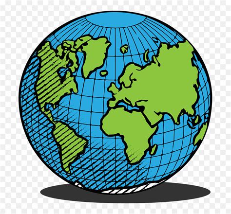 Earth, Globe, Space, Planet, World, Global, Science - Globe Clipart Black And White, HD Png ...