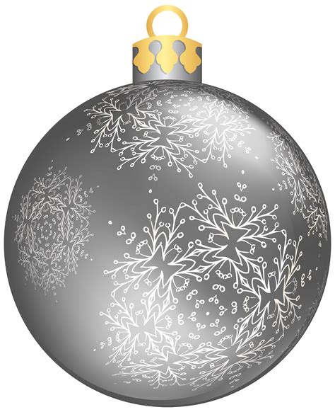Christmas ornament Christmas decoration Clip art - Silver Christmas Ball PNG Transparent Images ...