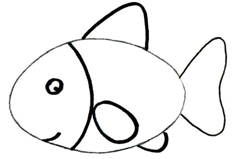 Simple Fish Drawing - Cliparts.co