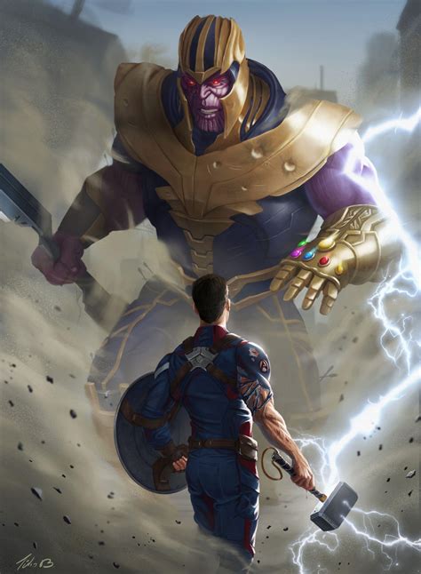 Avengers Endgame Iron Man Vs Thanos Wallpaper - canvas-link