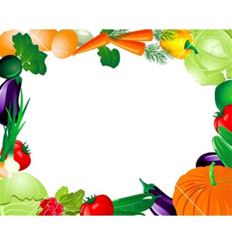 vegetable clip art border free ... | Simple nutrition, Clip art, Fruit ...