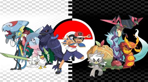 Ash Galar Team by Jay10-000 on DeviantArt