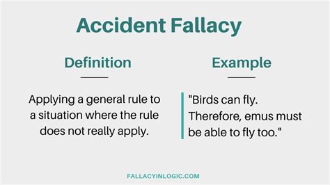 Accident Fallacy: Definition and Examples - Fallacy In Logic