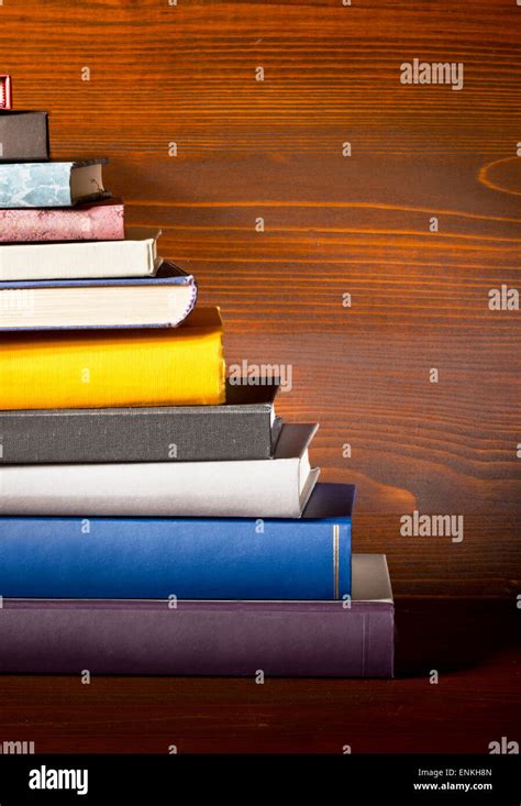 a detail of books in the bookshelf Stock Photo - Alamy