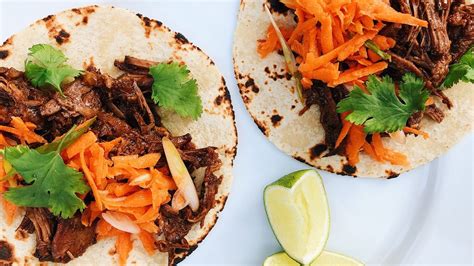 Brisket Tacos with Carrot Slaw Recipe | The Nosher