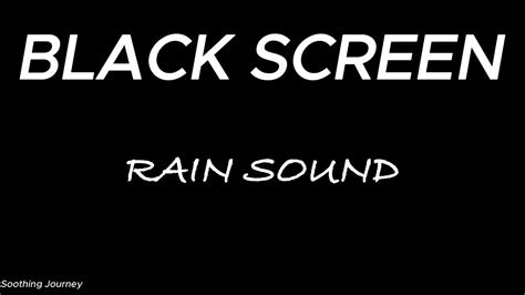 10 Hours Relaxing Rain Sound With Black Screen - YouTube