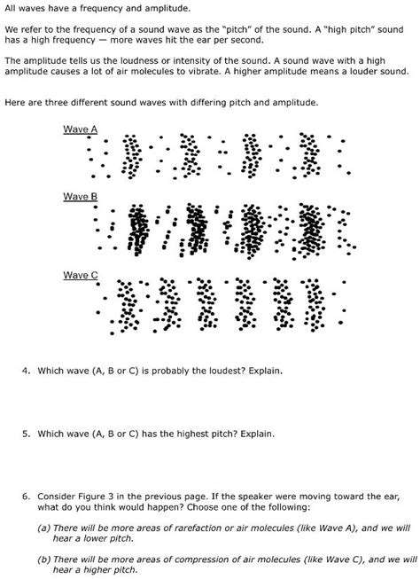 SOLVED: AIl waves have frequency and amplitude: We refer to the frequency of sound wave as the ...