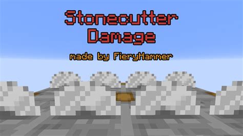 Stonecutter Damage Minecraft Data Pack