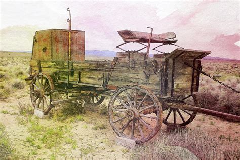 Abandoned Prairie Schooner Digital Art by Jerzy Czyz