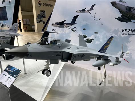 KAI unveils KF-21N carrier-borne aircraft at DX Korea 2022 expo - Naval ...