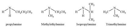 Give the Lewis structure for C3H9N. This formula has at least two possible structures (isomers ...