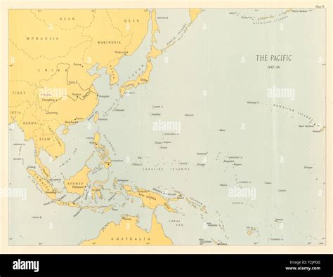 Pacific map world war 2 hi-res stock photography and images - Alamy