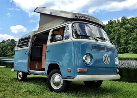 1970 Volkswagen VW Camper Westfalia CampMobile PopTop Pop Up Van Bus RV ...