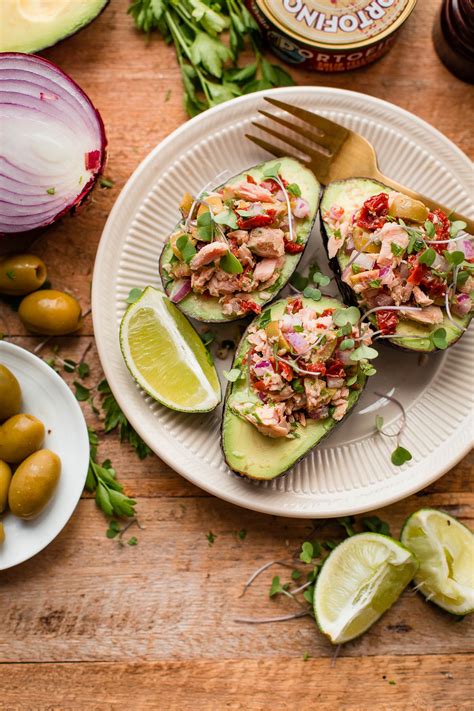 Tuna Avocado Boats - A Beautiful Plate