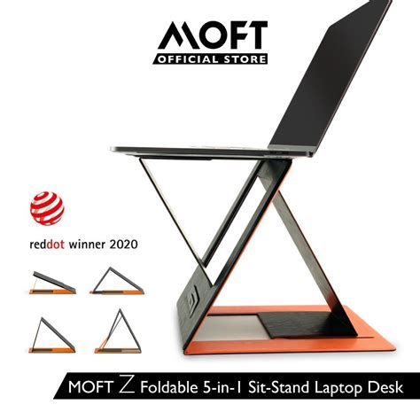 MOFT Z Foldable 5-in-1 Sit-Stand Laptop Desk MS015 | Shopee Malaysia
