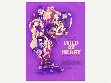 Poster Wild at heart - Purple variant by Olivier Courbet on Dribbble