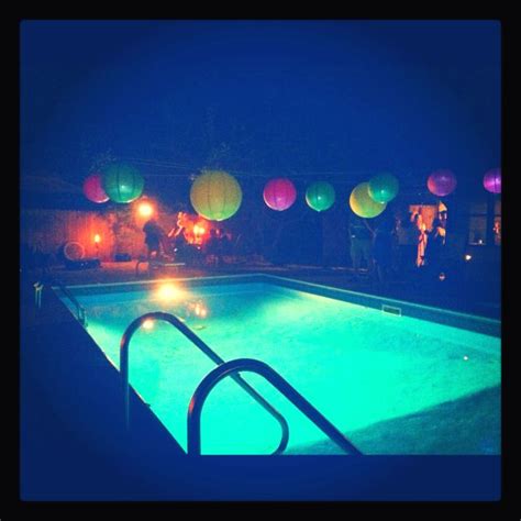 20 best Pool Party Lights images on Pinterest | Pool parties, Swimming pool parties and Decks