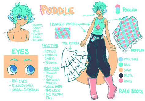 [OC] Puddle Reference Sheet by PRISMkidd on DeviantArt