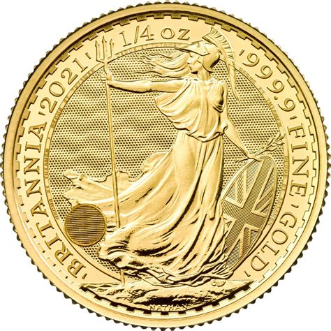 Britannia 2021 1/4 oz Gold Bullion Coin | The Royal Mint