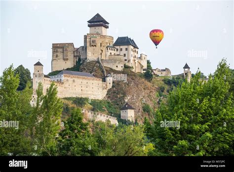 Trencin Castle. Slovakia. 02 AUGUST 2015. Trenciansky Hrad - Trencin ...